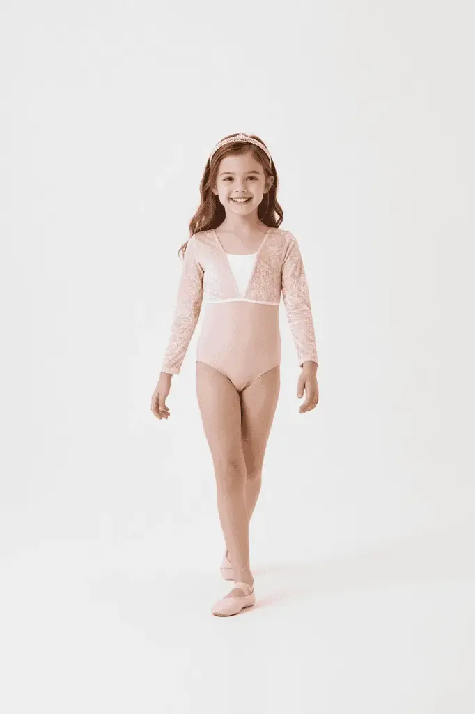Malla manga larga infantil terciopelo velvet TDS240