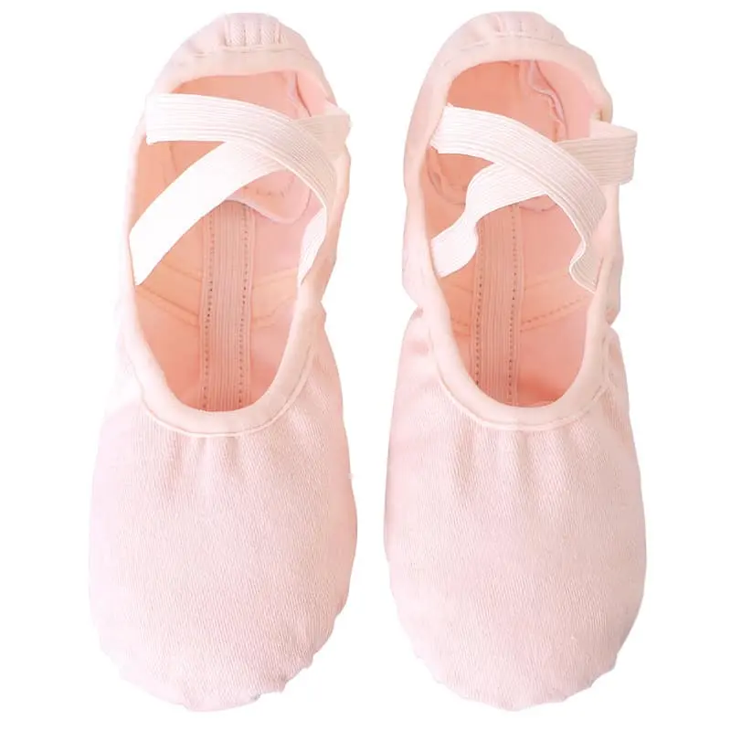 Zapatillas de lona elastizada infantil rosa Dance Shop bns01