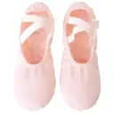 Zapatillas de lona elastizada infantil rosa Dance Shop bns01