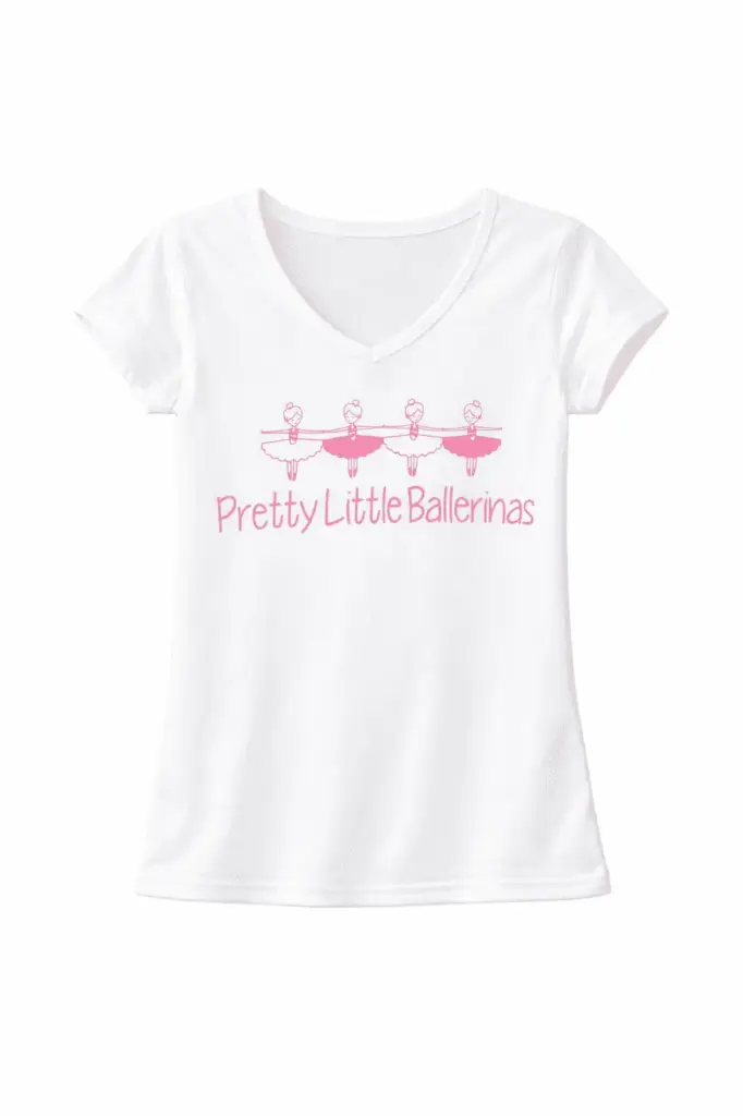 Remera niña al cuerpo Dance shop TDS64