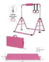 Barra de Gimnasia Infantil Regulable + Colchoneta + Accesorios