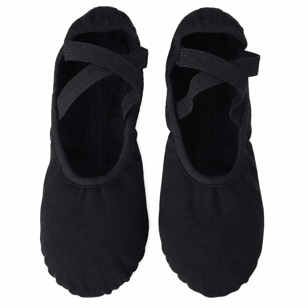 Zapatillas lona elastizada adulto Dance Shop bns01 negro