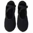 Zapatillas lona elastizada adulto Dance Shop bns01 negro