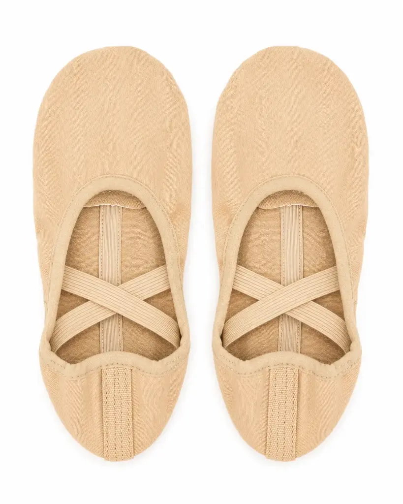 Zapatillas lona elastizada adulto Dance Shop bns01 beige