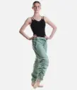 Pantalón warm up fruncido Só Dança sd2017 verde