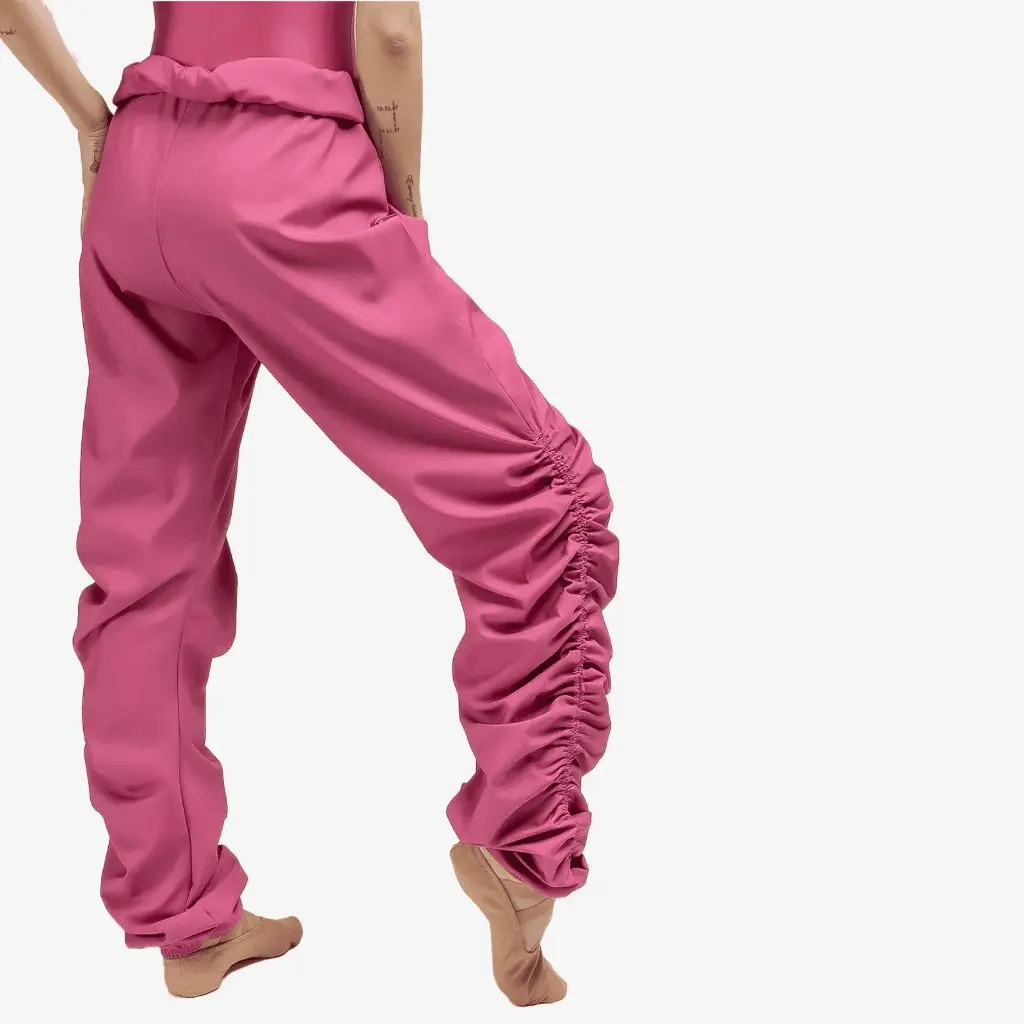 Pantalón warm up fruncido Só Dança sd2017 fucsia