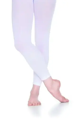 [TDS04 ] Medias Leggings 3/4 blancas adulto  Dance Shop