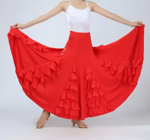 Pollera Flamenco volados Dance Shop TDS41