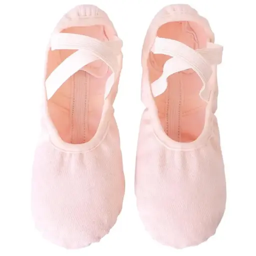 Zapatillas de lona elastizada adulto Dance Shop bns01 salmón 