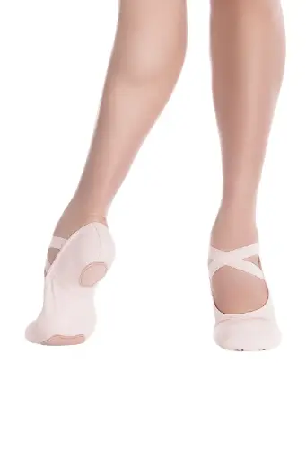 Zapatillas media punta lona elastizada Só Dança SD16