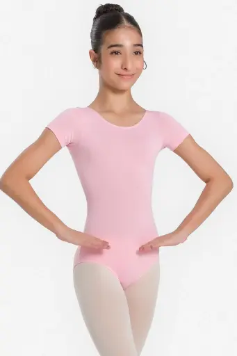 Malla manga corta infantil Só Dança SD1250 rosada