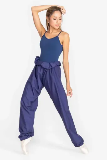 Pantalon nylon adulto unisex Só Dança sd2136 negro azul