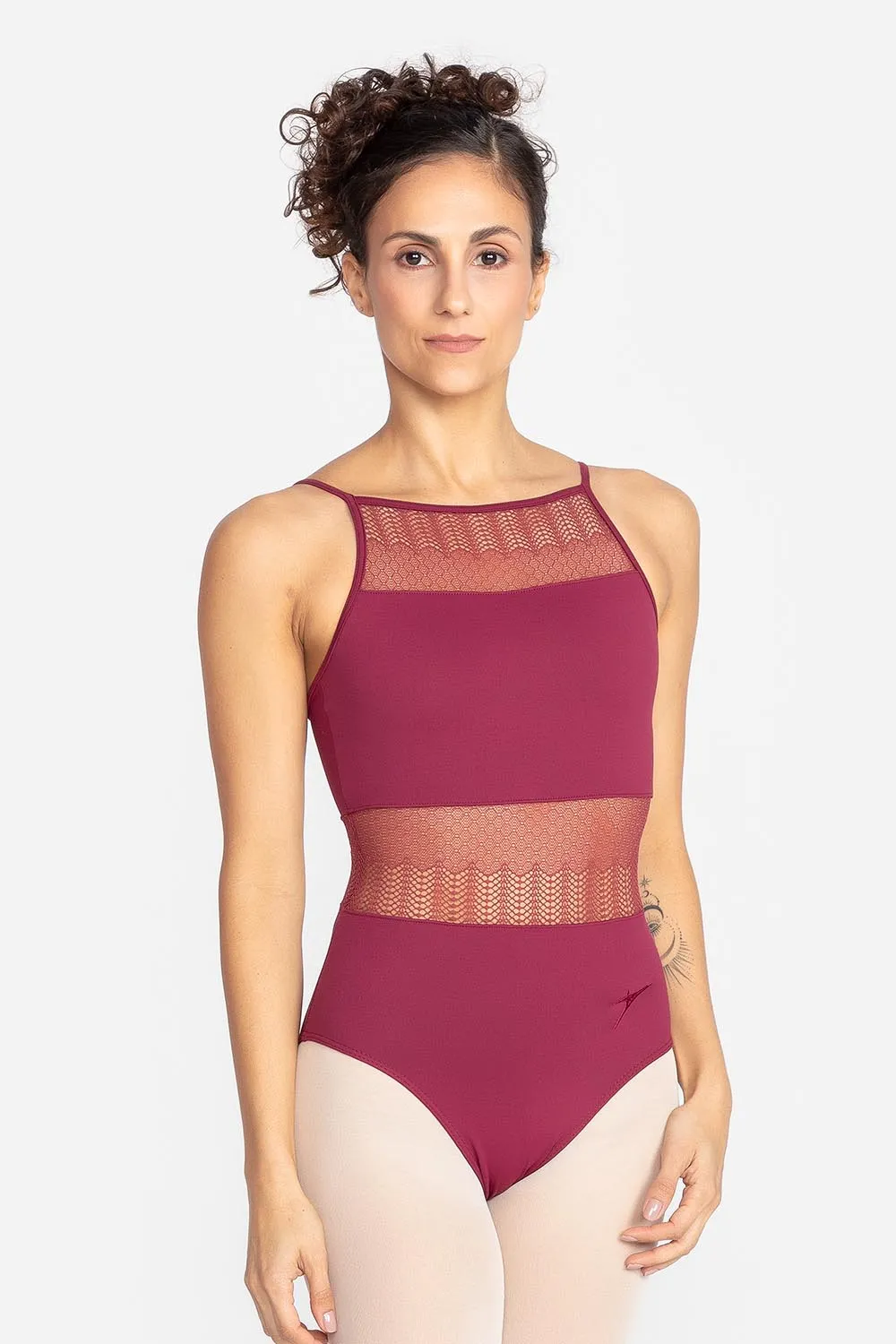 Malla breteles finos con encaje transparencia SD-1262 So Dança adulto