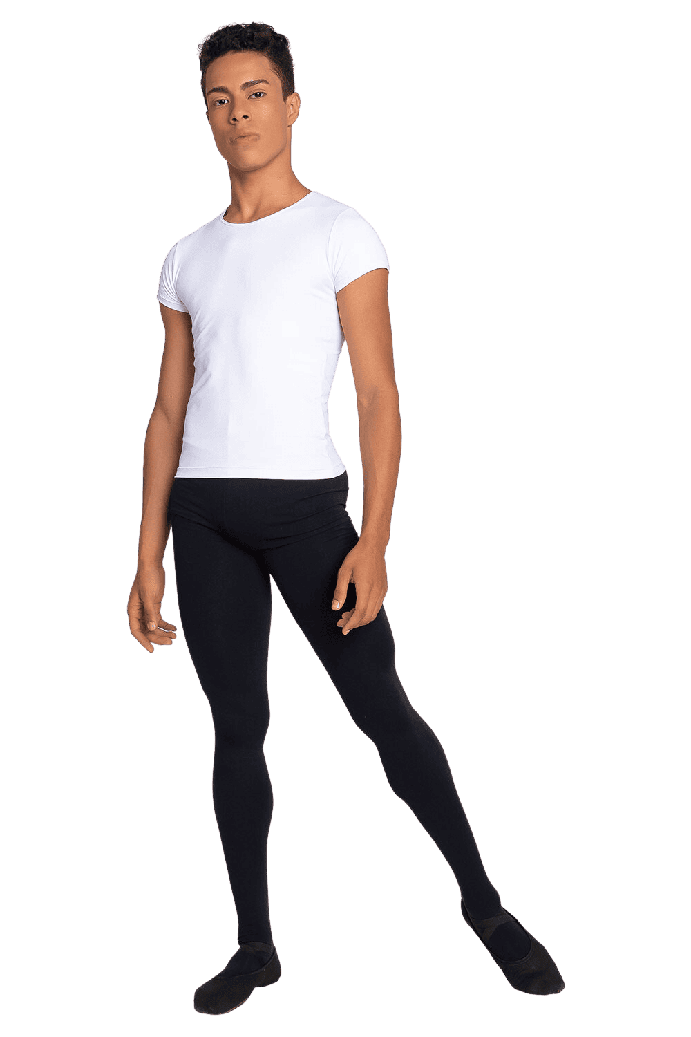 Camiseta lycra blanca SD-830 Só Dança adulto