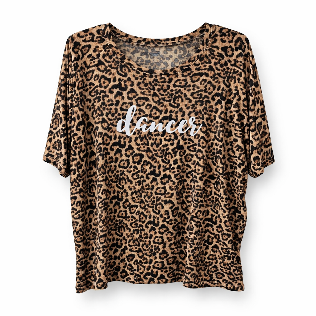 Remera "Dancer" animal print TDS30 Dance Shop adulto