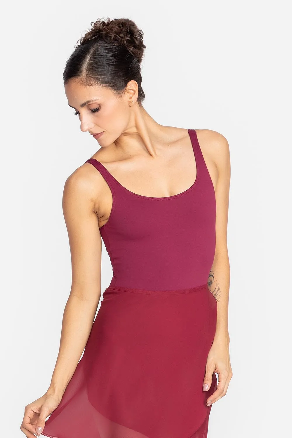 Pollerín de gasa bordó 5173 Só Dança adulto