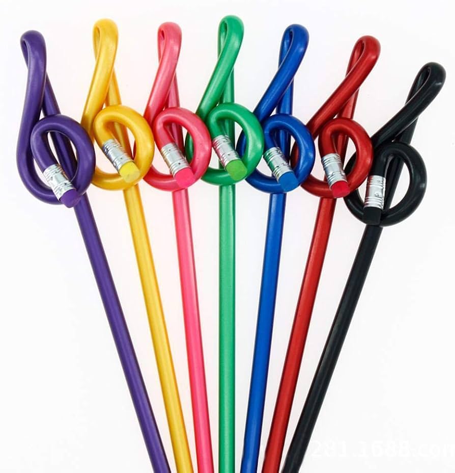 Lápices de escribir clave de sol