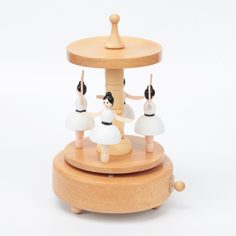 Cajita de música Bailarinas madera