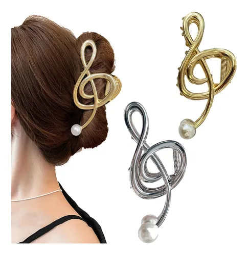 Pinza broche para el pelo CLAVE DE SOL